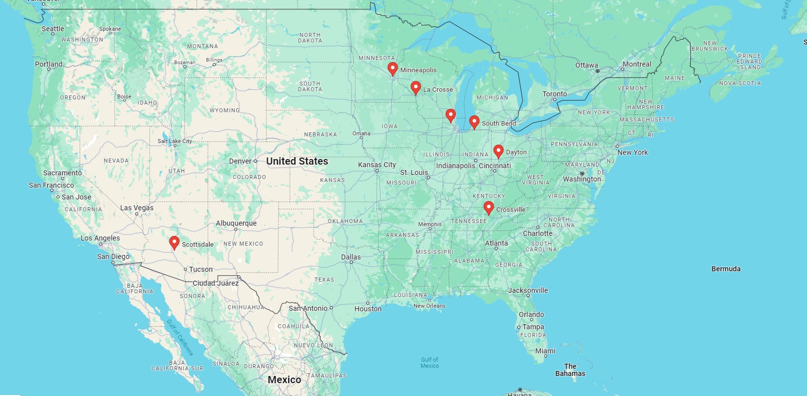 Coverage Locations   Officemap 